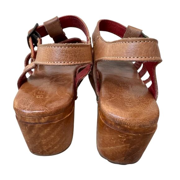 BEDSTU Fabiola Platform Sandal Tan Rustic Size 6 - Picture 6 of 10